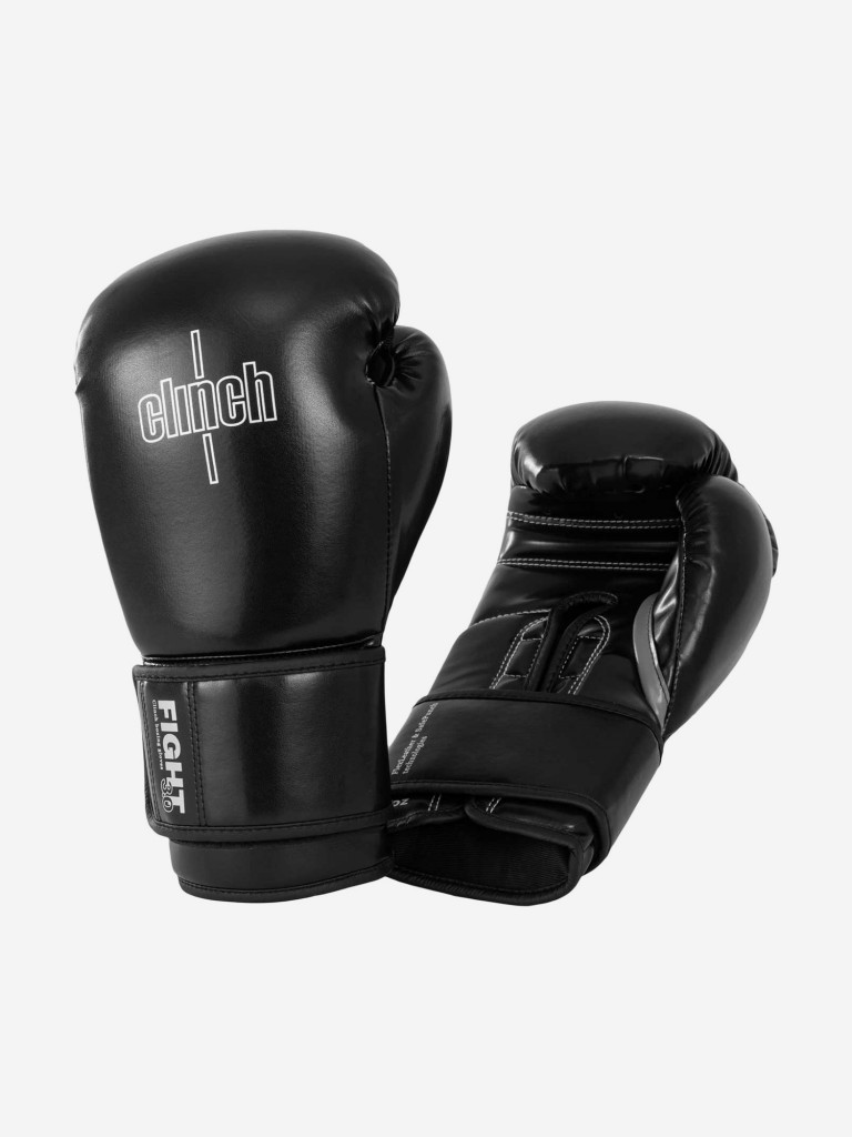 Перчатки боксерские Clinch Fight 3.0 черно-белые