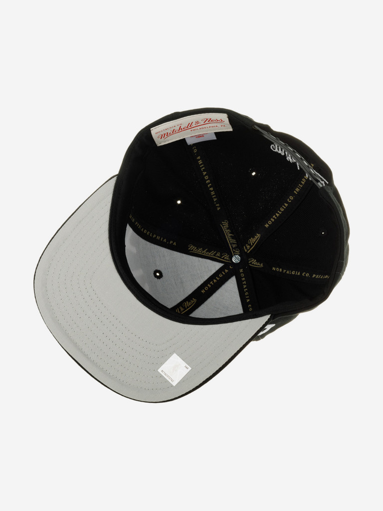 Бейсболка с прямым козырьком MITCHELL NESS HHSS7646-BNEYYPPPBLCK Brooklyn Nets NBA (черный)