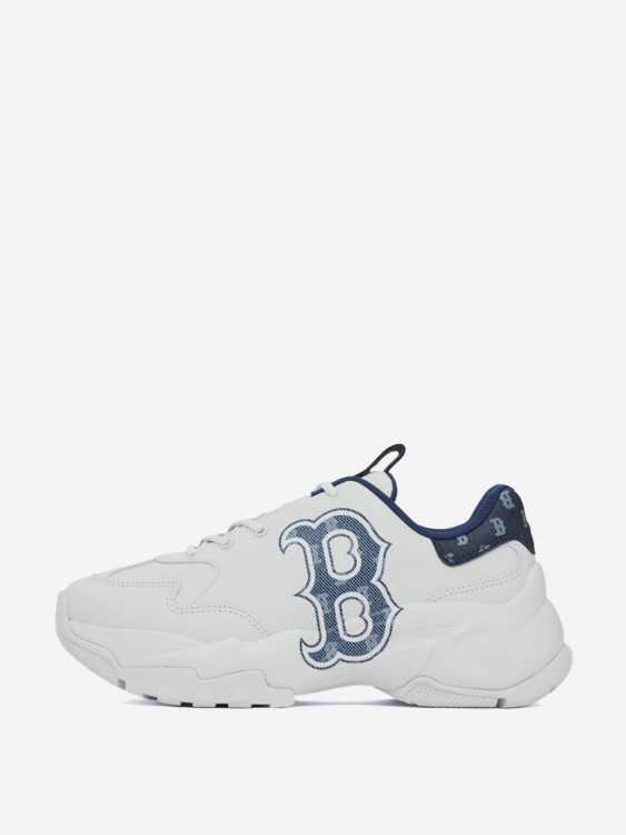 Кроссовки массивные низкие MLB Big Ball Chunky Противоскользящие Белые