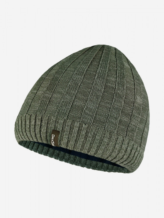 Шапка мужская Dexshell Heathered Rib Knit Beanie мембранная водонепроницаемая бини для охоты и рыбалки