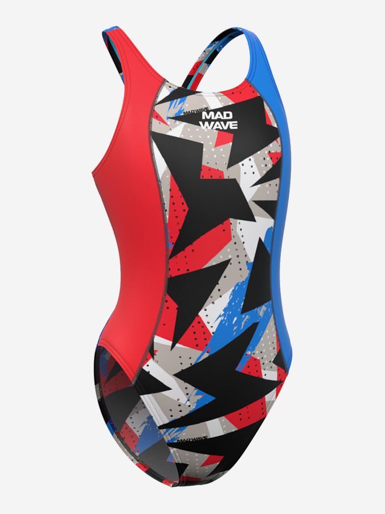 Юниорский купальник спортивный антихлор Mad Wave Salut junior PBT H3