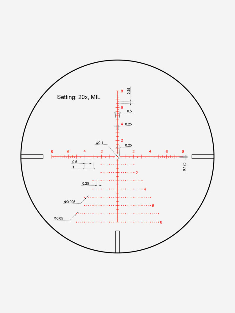 Прицел оптический Vector Optics Continental Tactical ED 4-32x, с подсветкой