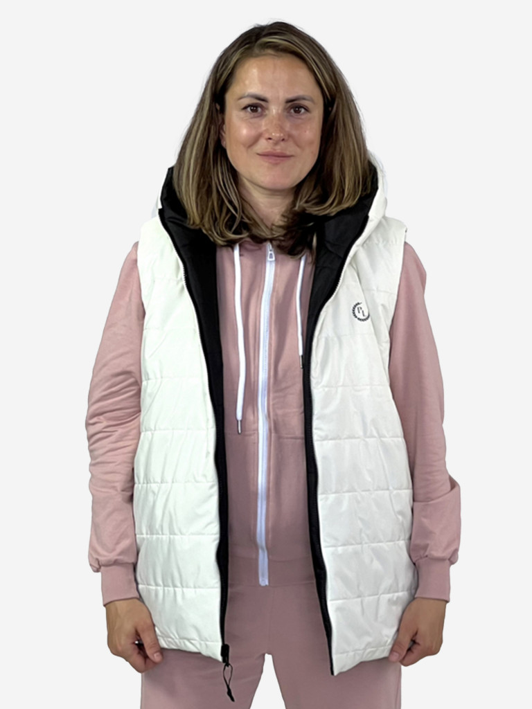 Жилетка женская утепленная двусторонняя с капюшоном Pater'c Legion