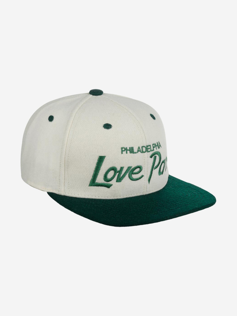 Бейсболка с прямым козырьком HOOD 101-MWL002-PA002-WH Love Love Park Two Tone (белый)