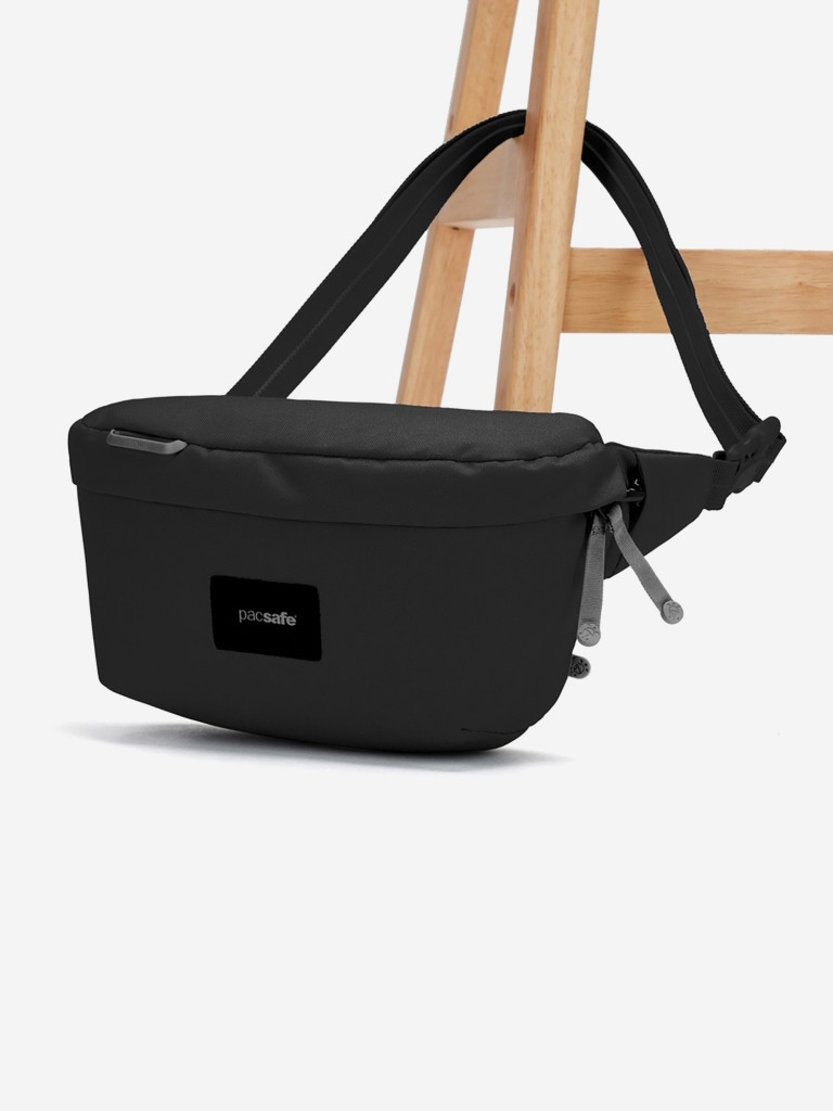 Сумка слинг антивор Pacsafe Go Sling, черная смола, 2.5 л.