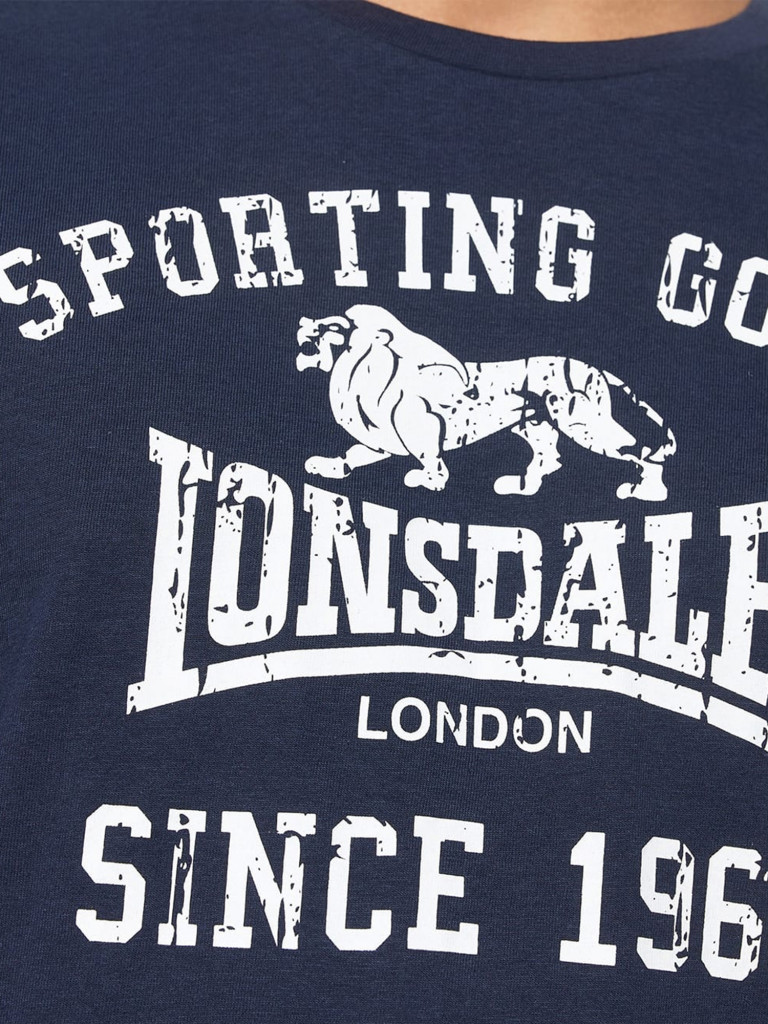 Лонгслив, футболка мужская с длинными рукавами стандартного кроя LONSDALE AULDEARN