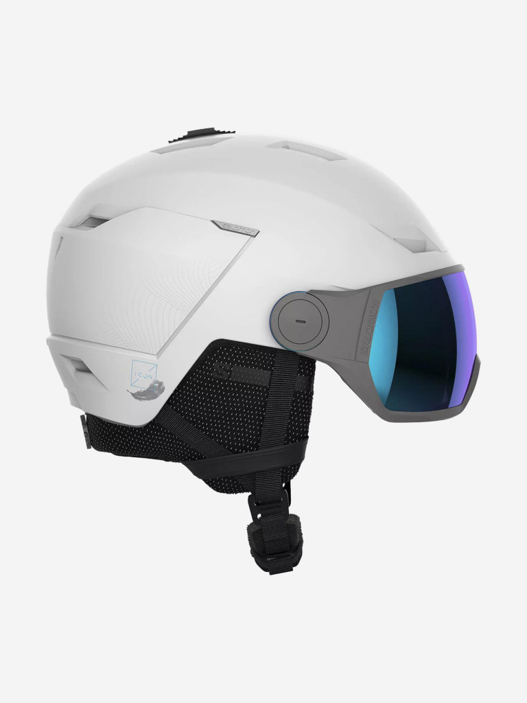 Горнолыжный шлем с визором Salomon Icon LT Visor Белый Cat. 2