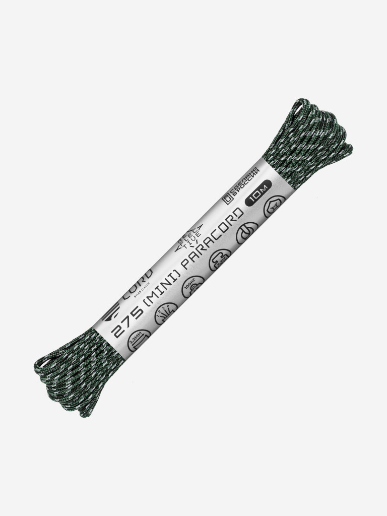 Паракорд 275 (мини) CORD nylon 10м RUS световозвращающий (hunter)
