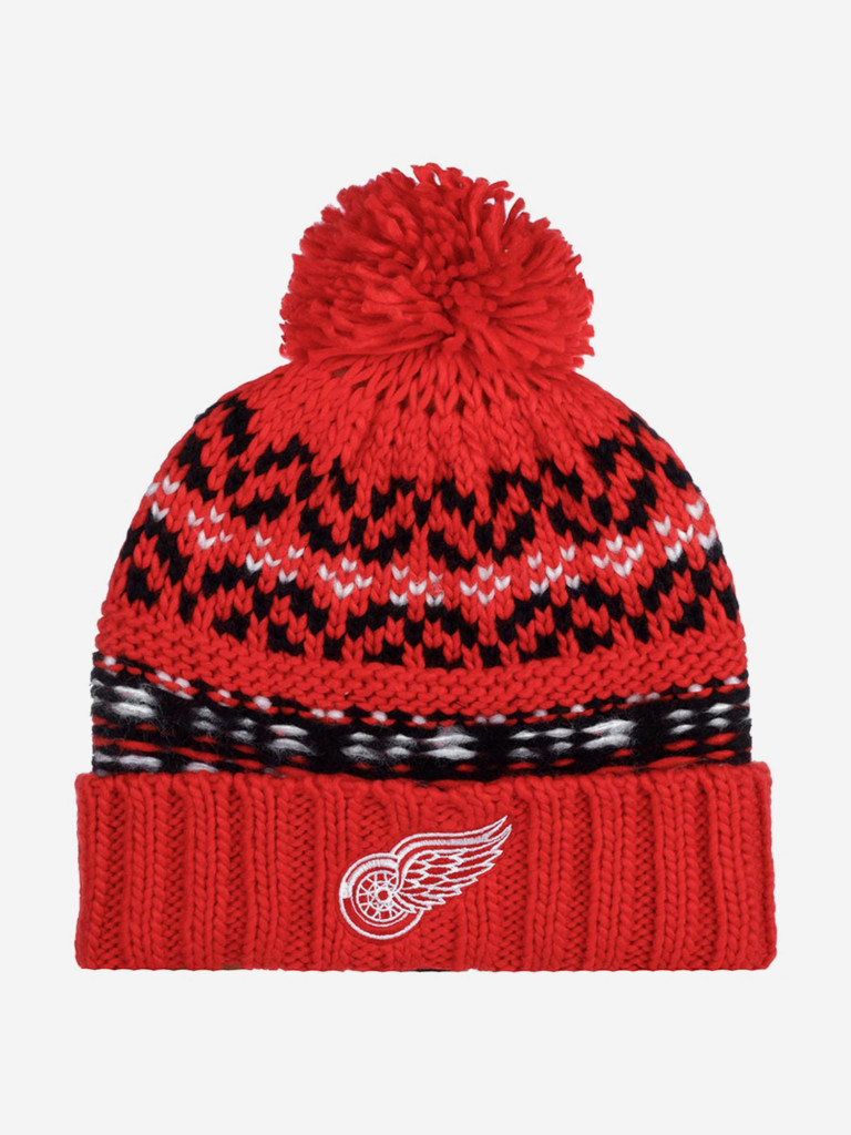 Шапка с помпоном AMERICAN NEEDLE 42802A-DRW Detroit Red Wings Gusto NHL