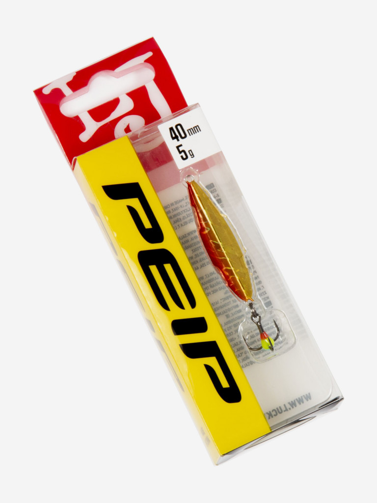 Блесна вертикальная Lucky John зимняя PEIP, длина 40 мм RG, блистер