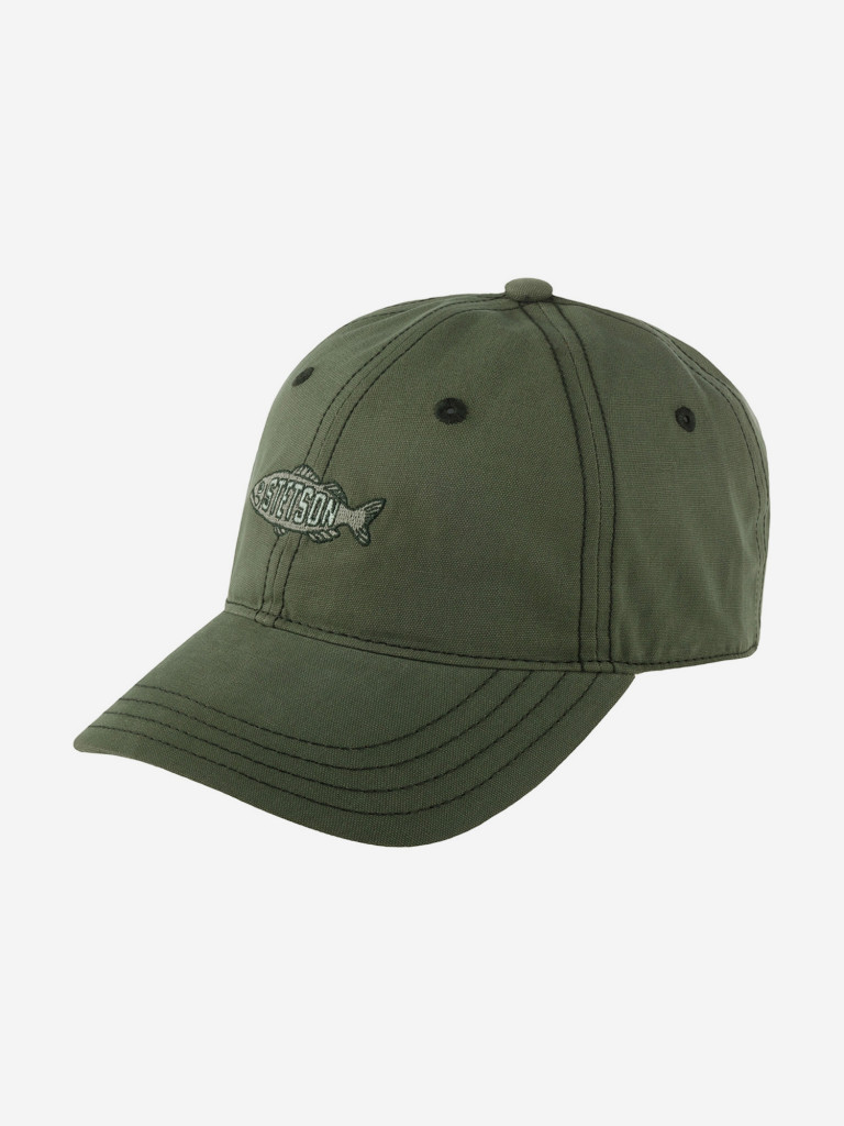 Бейсболка STETSON 7711143 BASEBALL CAP FISHING (оливковый)
