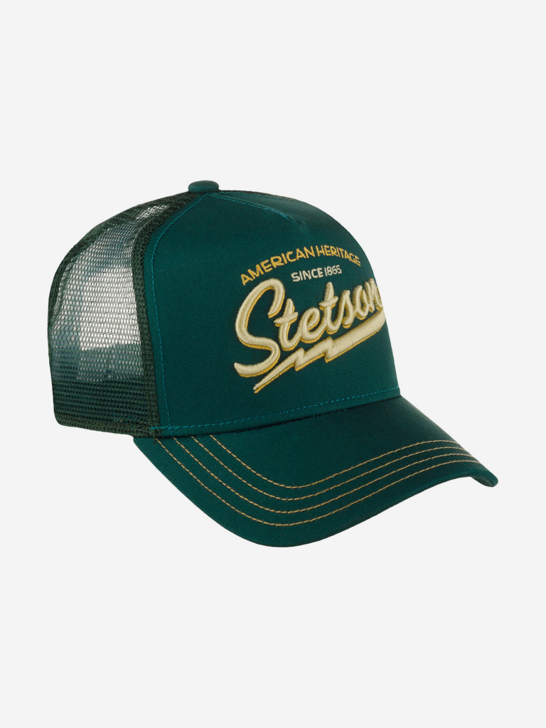 Бейсболка с сеточкой STETSON 7751171 TRUCKER CAP AMERICAN HERITAGE CLASSIC (зеленый)