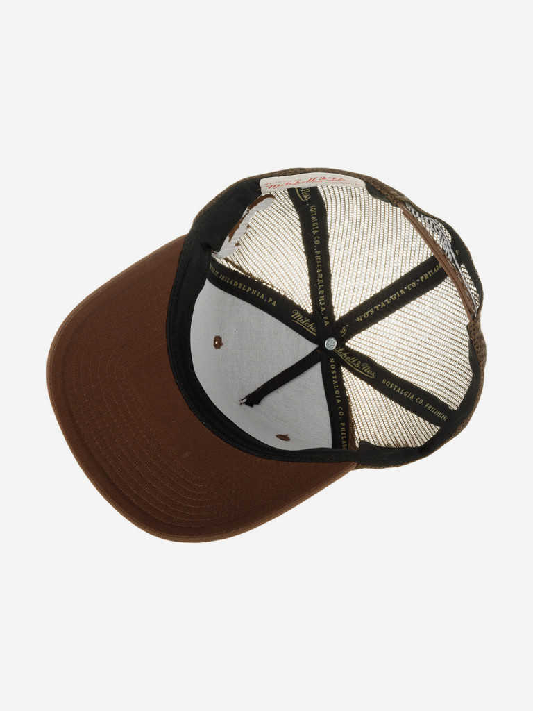 Бейсболка с сеточкой MITCHELL NESS HHSS6833-MNNYYPPPBROW (коричневый)
