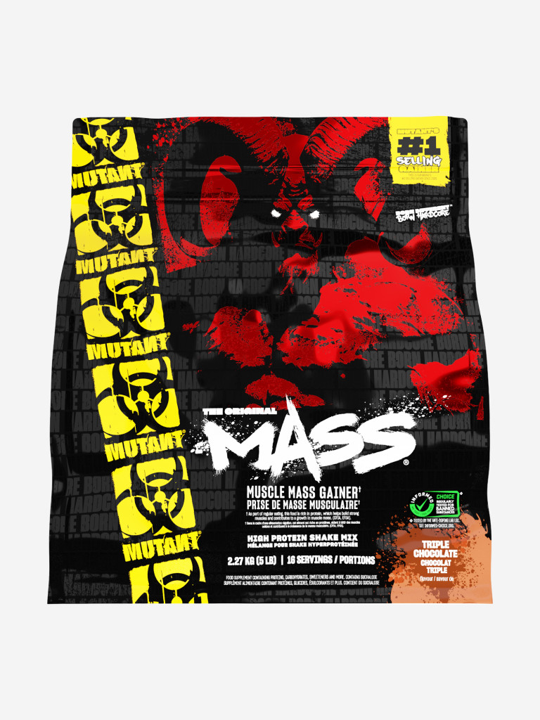 Гейнер Mutant Mass, 2270 г, Тройной шоколад