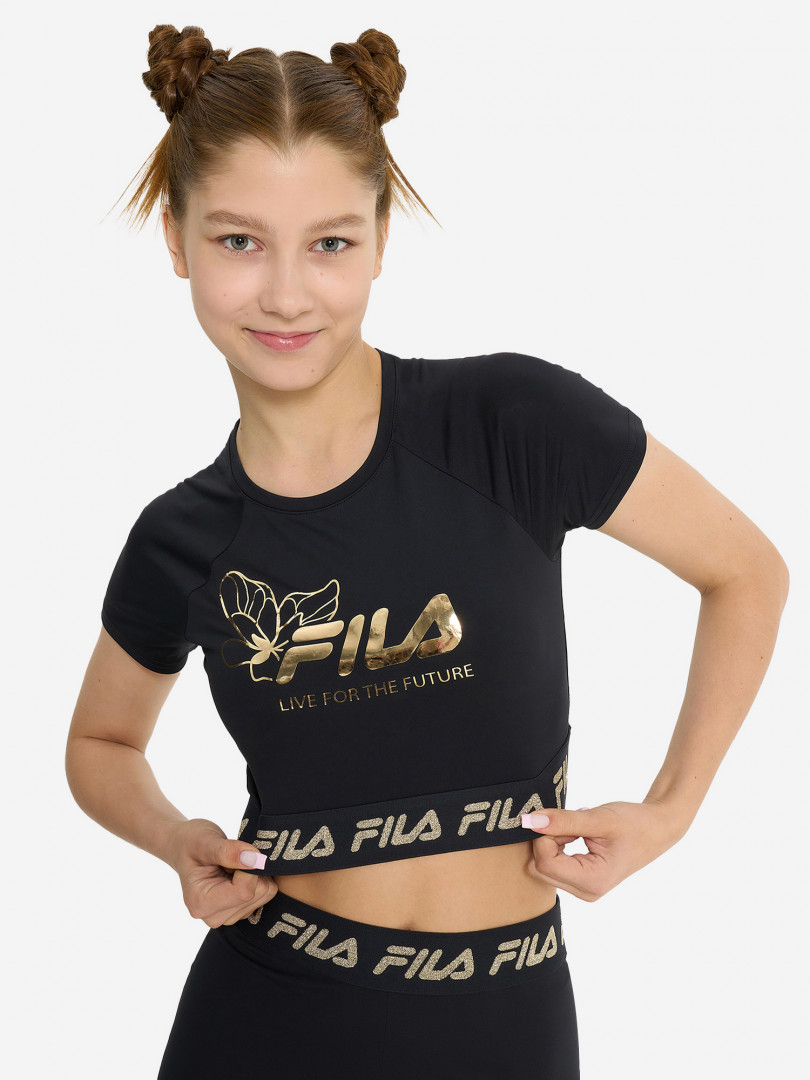Футболка для девочек FILA, Черный