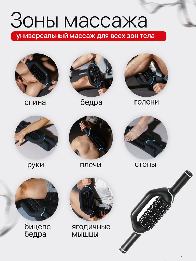 Антицеллюлитный массажер для тела SENNE, массажер для похудения Эндосфера, 6 мощностей Powered Rolling Massager