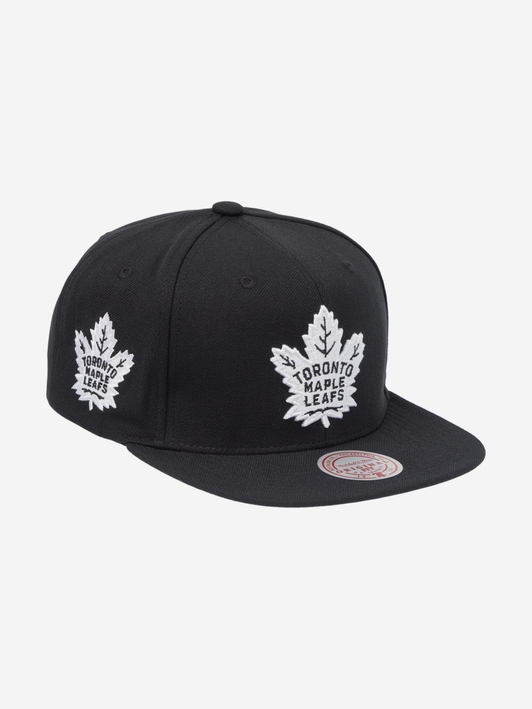Бейсболка с прямым козырьком MITCHELL NESS HS8546-TMLBLCK Toronto Maple Leafs NHL (черный)