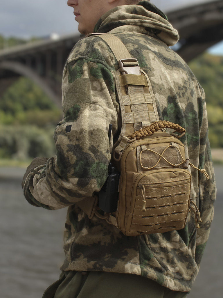 Сумка тактическая через плечо 6 литров