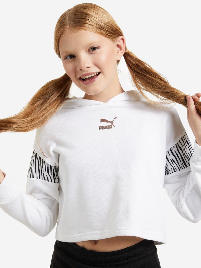 Худи для девочек PUMA Classics Summer Roar