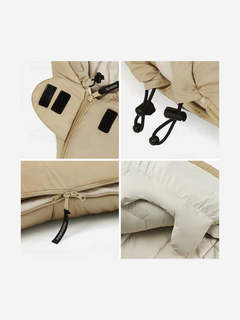 Мешок спальный Naturehike XS1000, 220х85 см, (правый) (ТК: -10C), зелёный