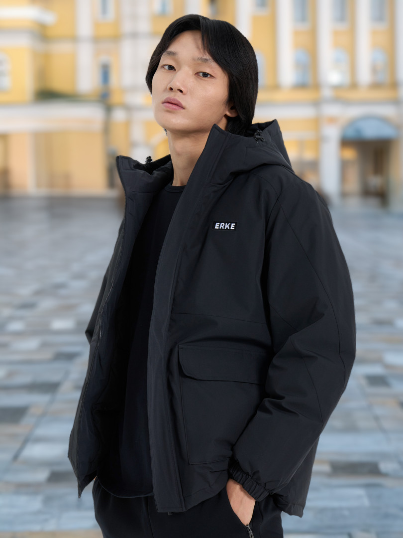 Пуховик мужской Erke, Черный
