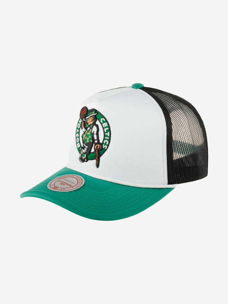 Бейсболка с сеточкой MITCHELL NESS HT8363-BCEWHIT Boston Celtics NBA