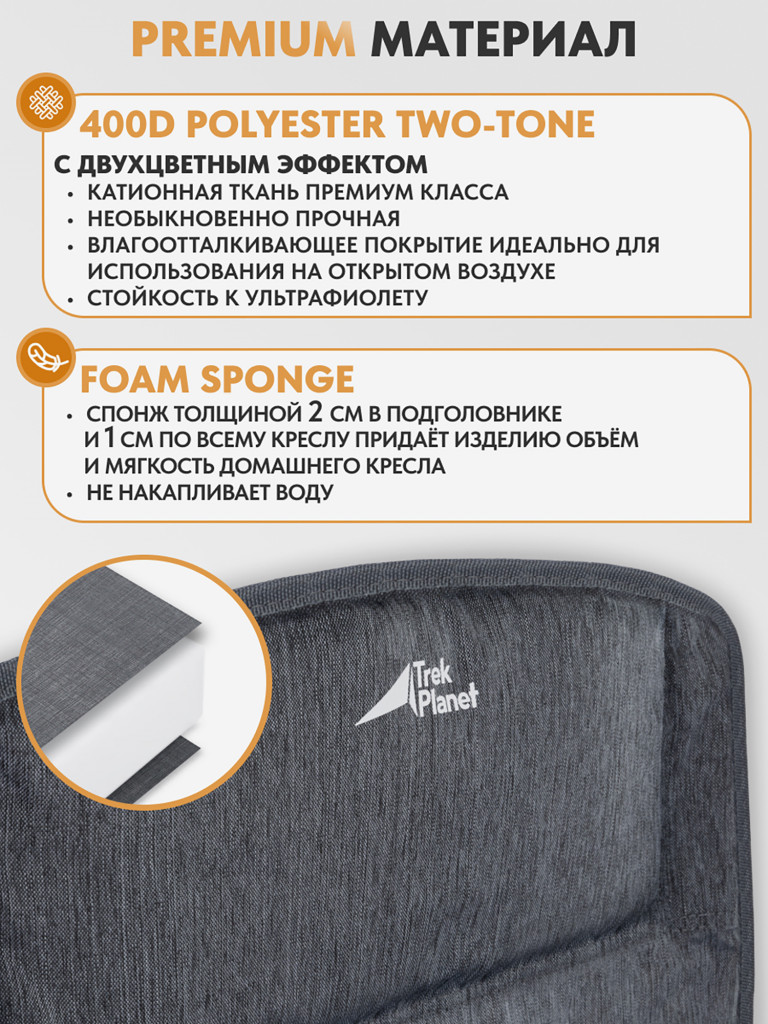 Большое кемпинговое кресло Trek Planet Campo XL Lux