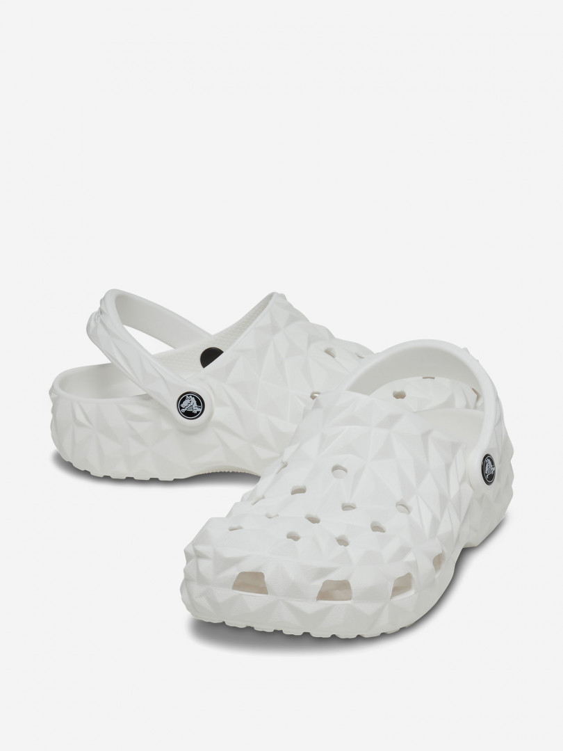 фото Сабо женские crocs classic geometric clog, белый