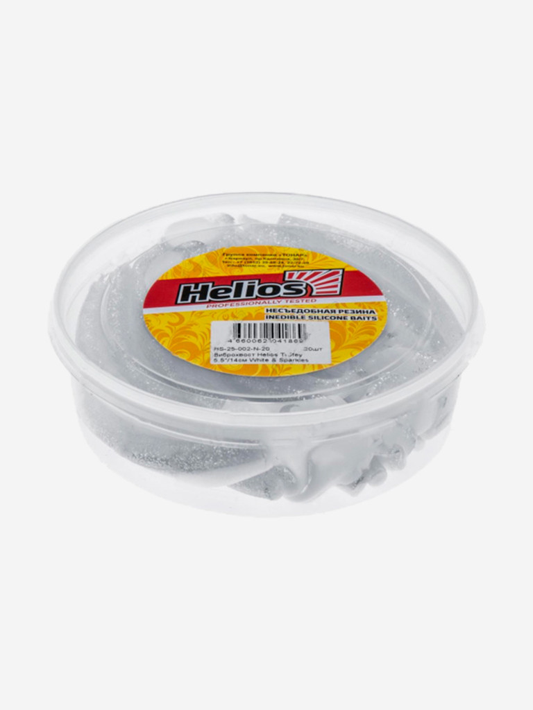 Мягкая приманка Helios Trofey, 5,5'' / 14 см, White & Sparkles, 20 шт (HS-25-002-N-20)