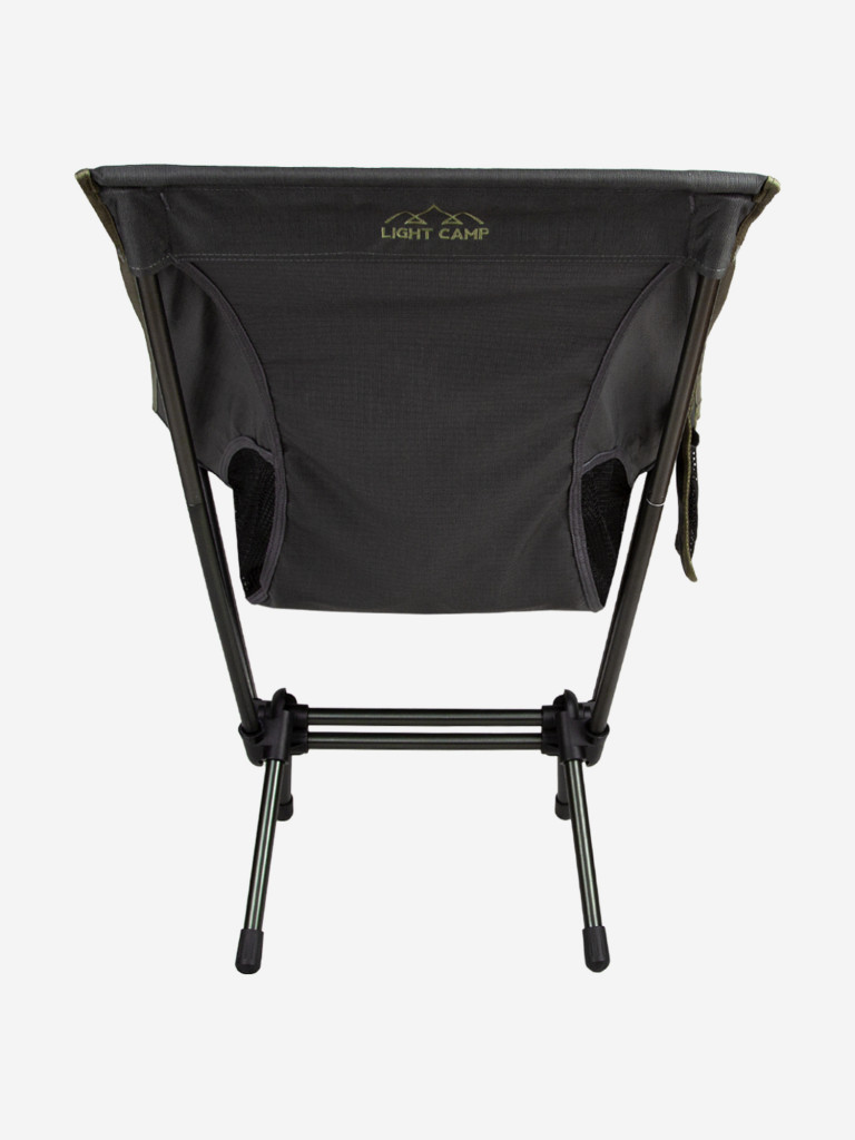 Кресло туристическое складное до 120 кг, для походов, пикника, охоты, рыбалки, алюминиевый каркас LIGHT CAMP M зеленый