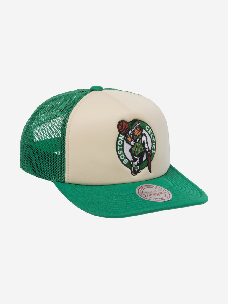 Бейсболка с сеточкой MITCHELL NESS HT12897-BCECREA Boston Celtics NBA