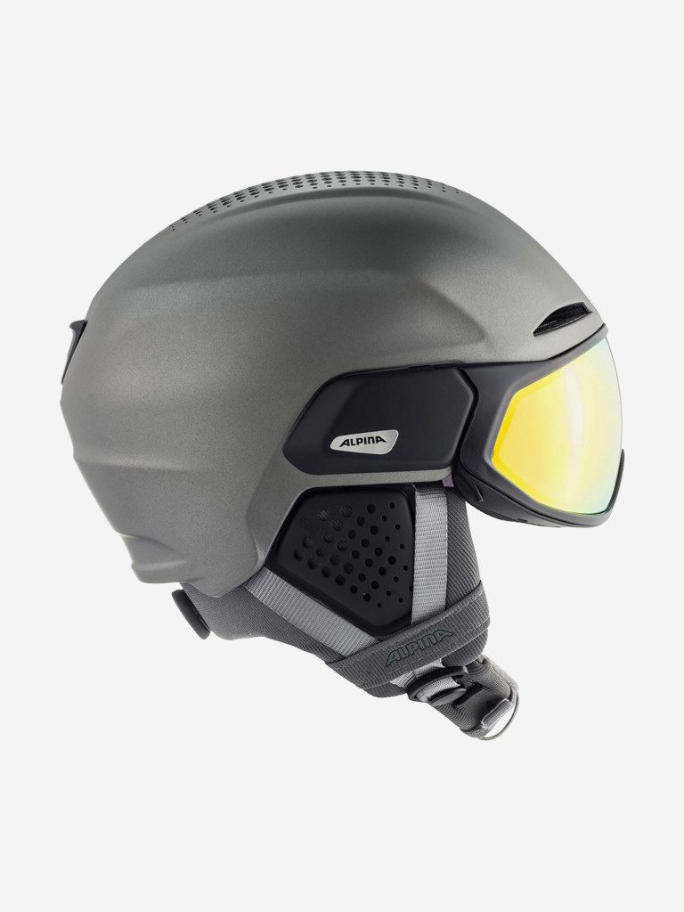 Горнолыжный шлем с визором Alpina Oro Qv Mips Gunmetal Matt