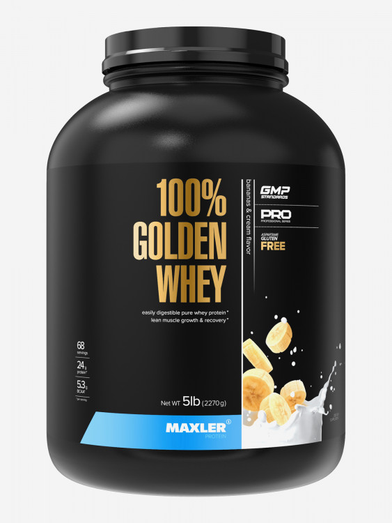 Протеин сывороточный Maxler, порошок, 2270 г - Банановый крем