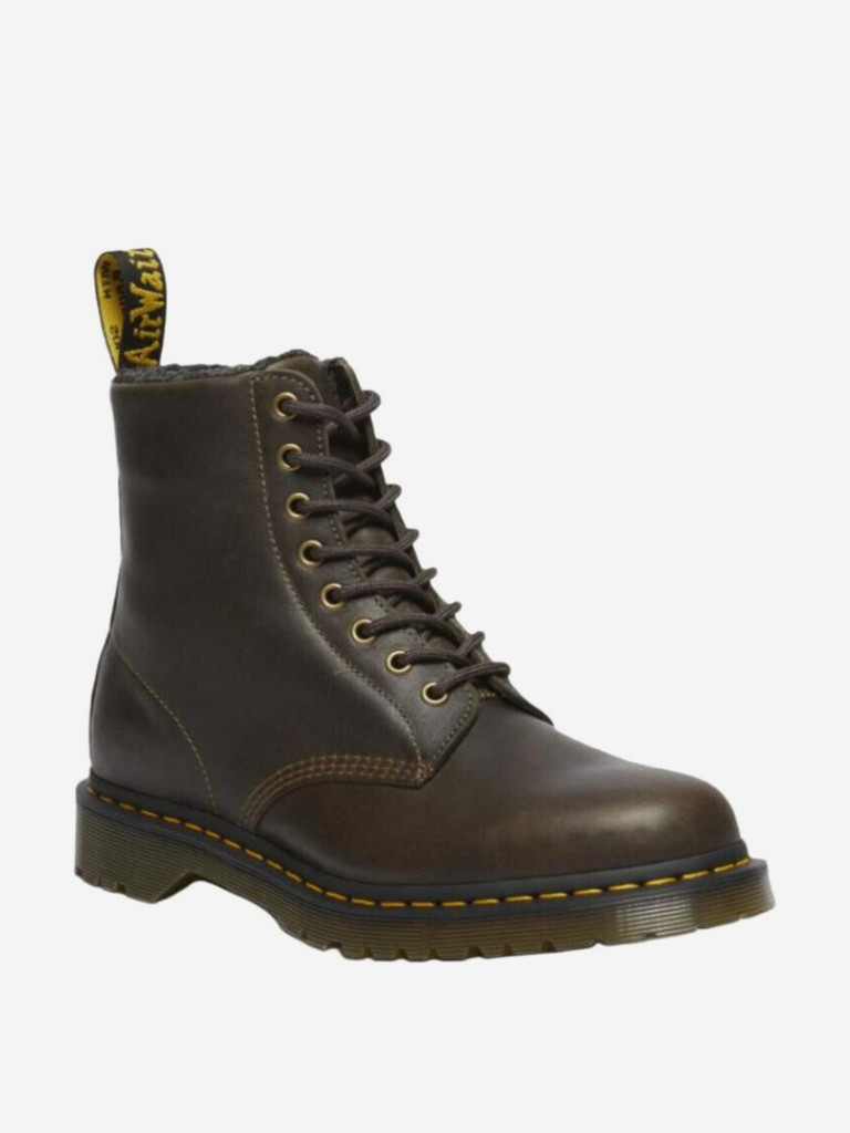 Ботинки женские DR. MARTENS 1460 Faux Fur Lined Grizzly Leather Lace