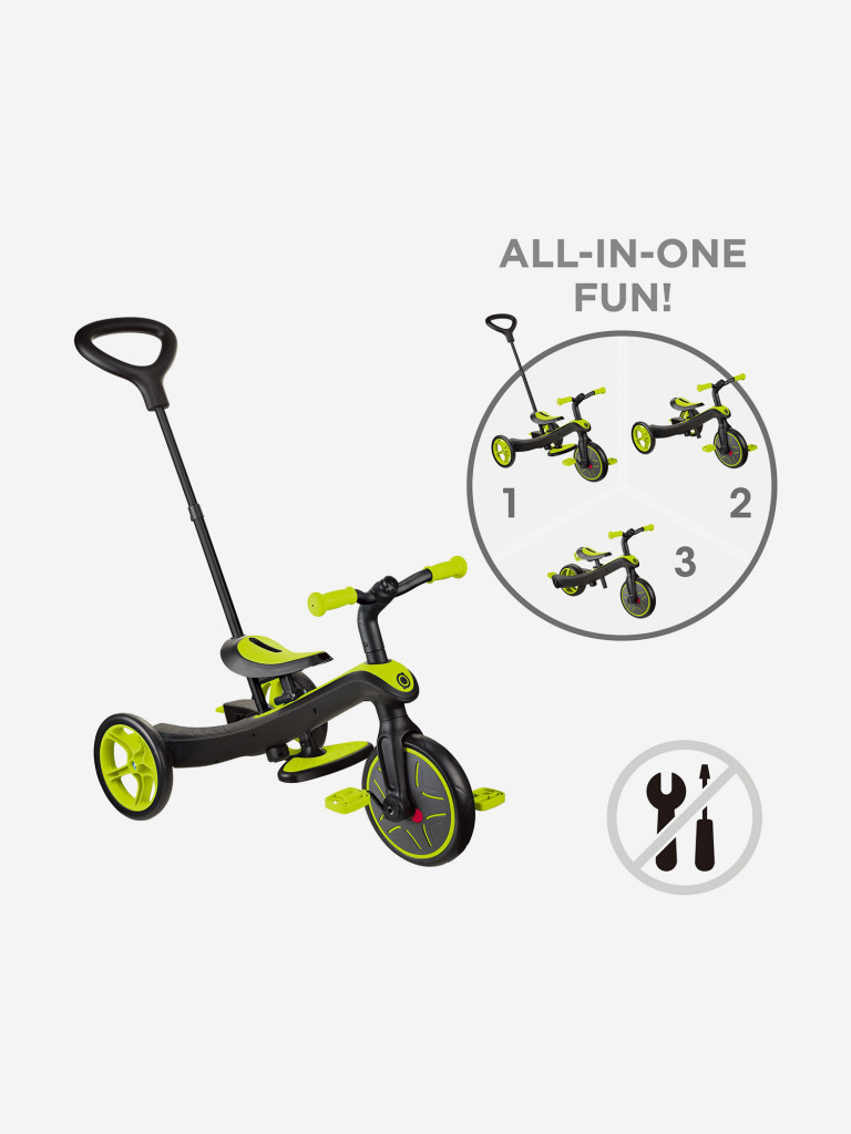 Трехколесный велосипед-беговел Globber TRIKE EXPLORER (3в1)