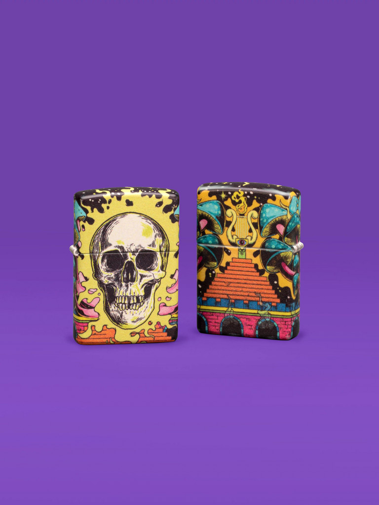 Зажигалка бензиновая ZIPPO 48640 Skull