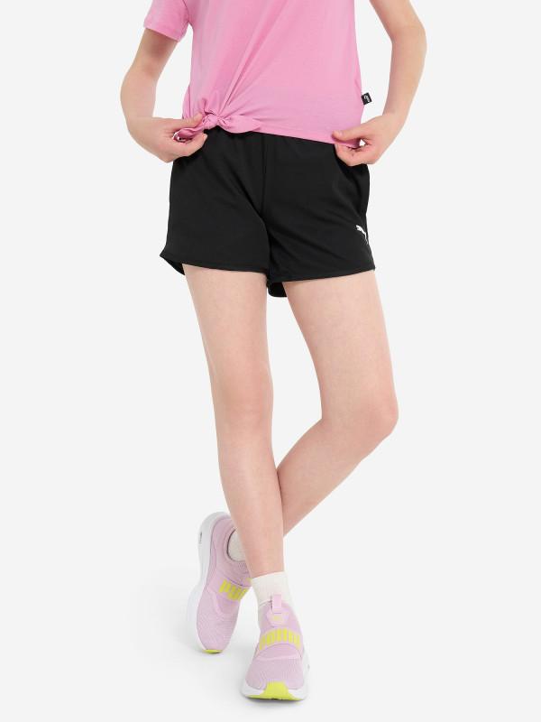 Шорты для девочек PUMA Active арт. 587008 черный цвет — купить за 1619 руб. со скидкой 40 %, отзывы в интернет-магазине Спортмастер
