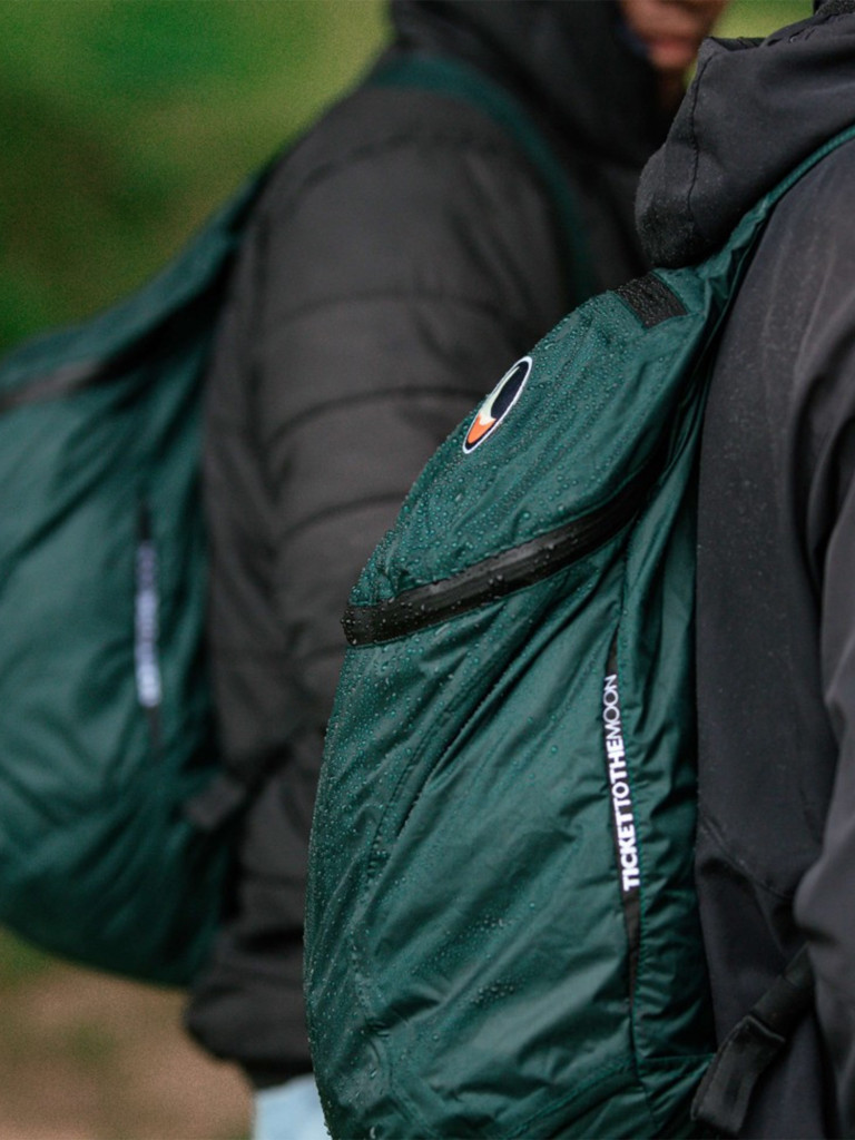 Рюкзак TICKET TO THE MOON Mini 15L water resistant, dark green