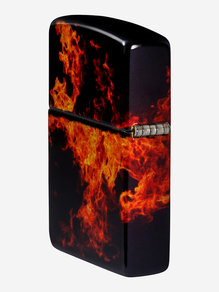 Зажигалка бензиновая ветроустойчивая Zippo Fusion Inferno Design 540 Tumbled Brass