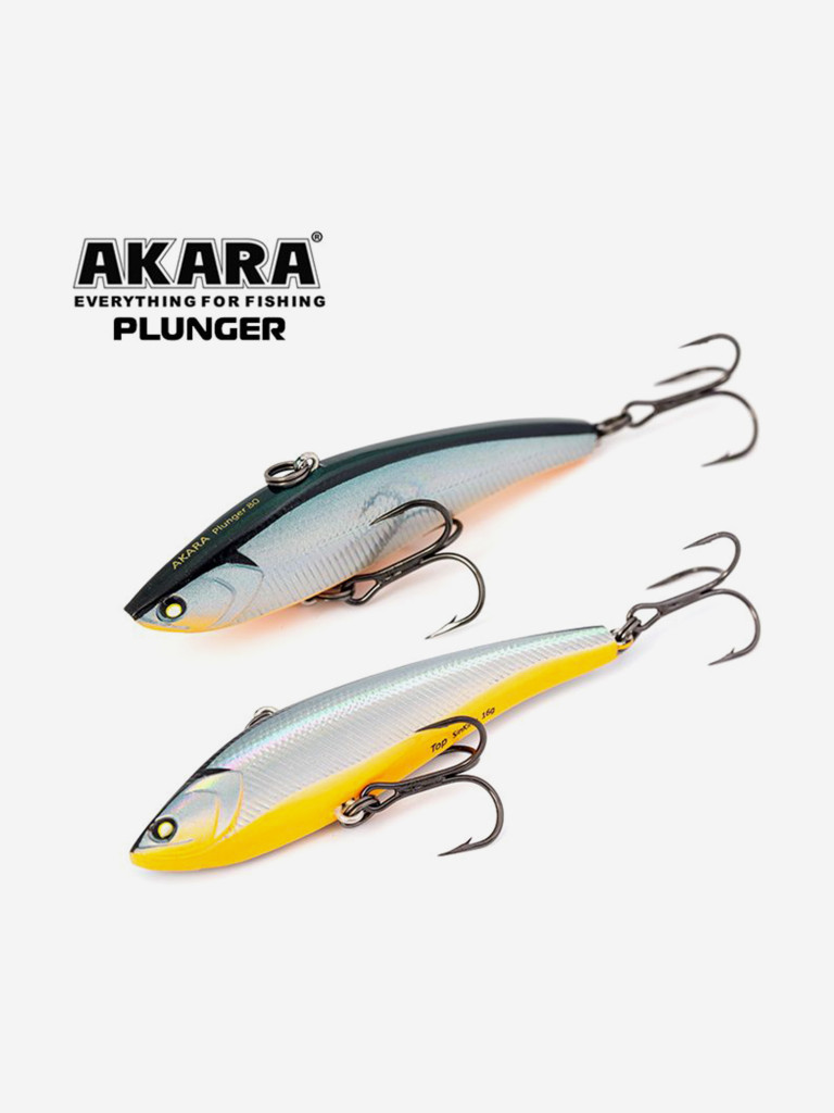 Воблер ратлин Akara Plunger 80мм 16г A23 виб зимний на щуку, судака