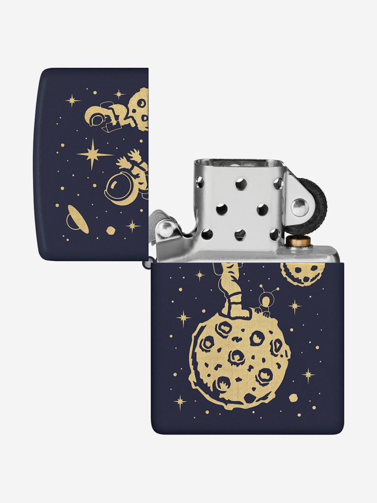 Зажигалка бензиновая ветроустойчивая Zippo Lost in Space Design Navy Matte