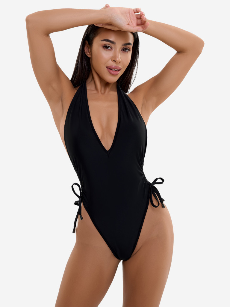 Слитный купальник женский Bona Fide: Sexy back SwimSuit "Black"