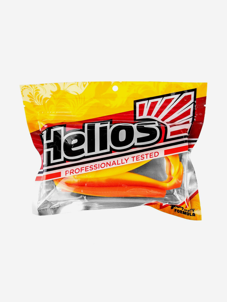 Мягкая приманка Helios Trofey, 5,5'' / 14 см, Orange & Yellow, 4 шт (HS-25-015)