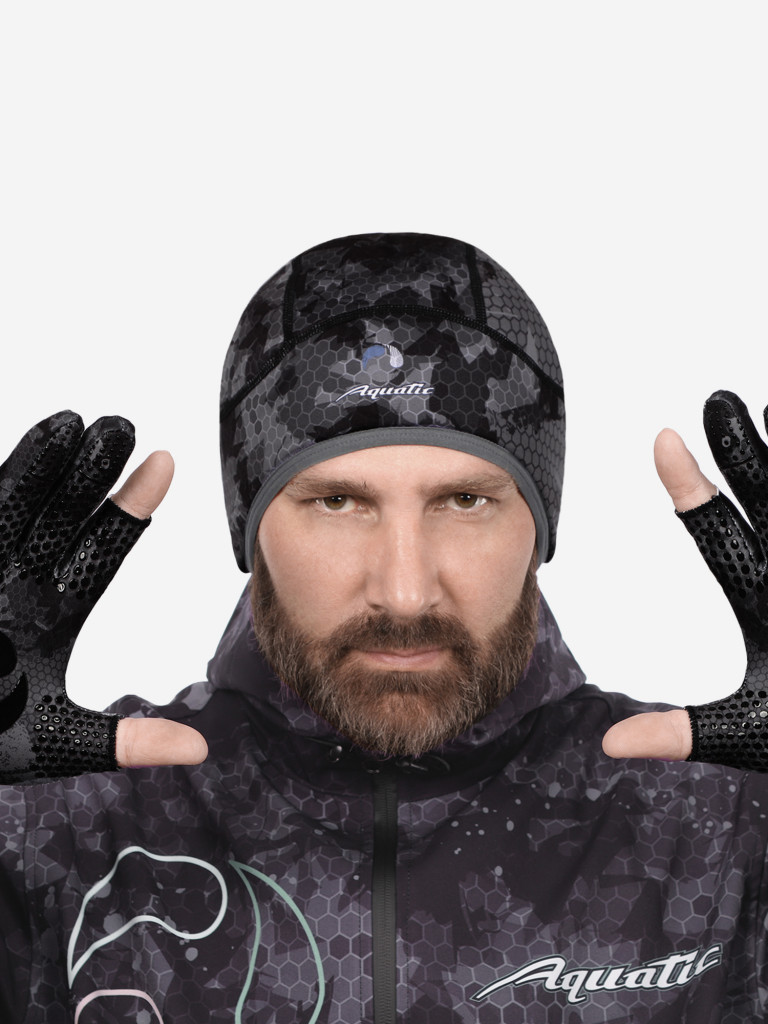 Шапка теплая softshell с флисом Aquatic Шф-10