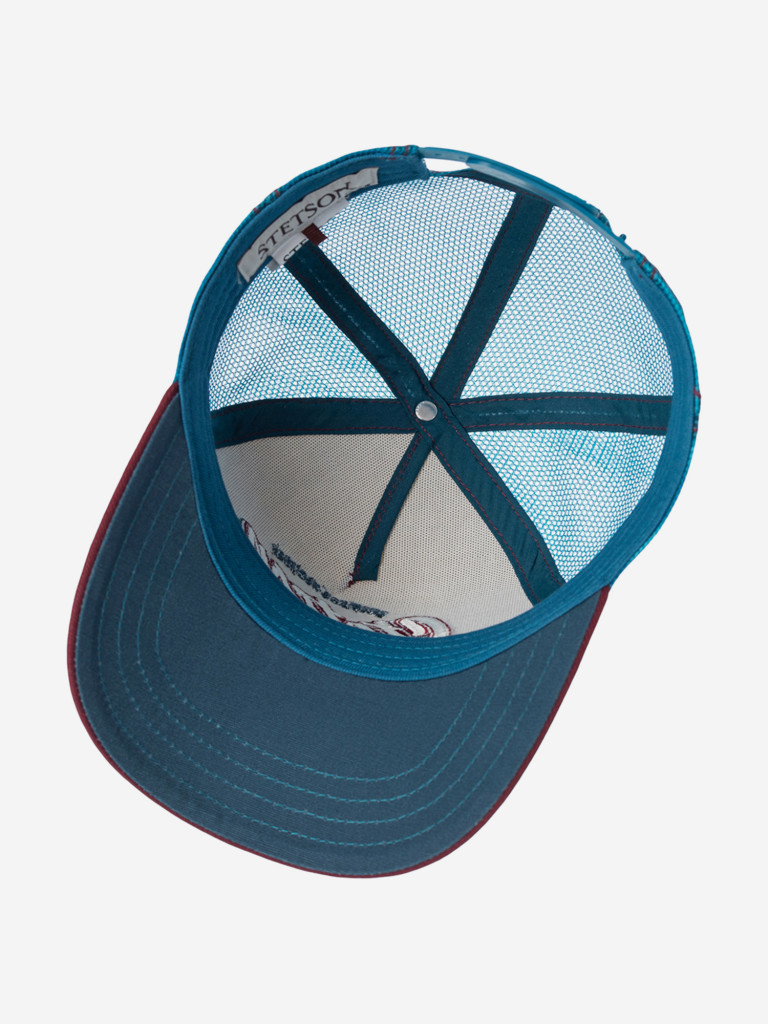 Бейсболка с сеточкой STETSON 7741108K TRUCKER CAP ONE FOR ALL (малиновый)
