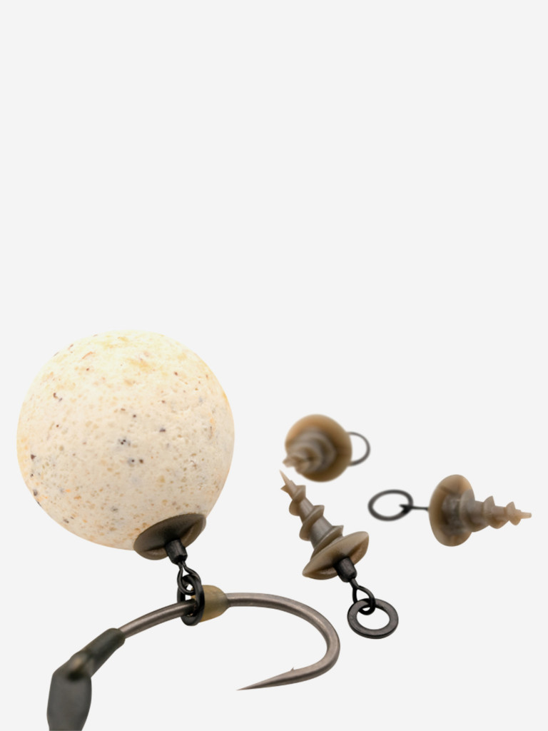 KORDA Винт для приманки с микрокольцом Micro Ring Swivel Bait Screw L 5шт