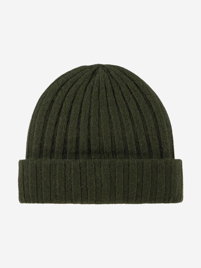 Шапка с отворотом STETSON 8539201 SURTH CASHMERE (оливковый)