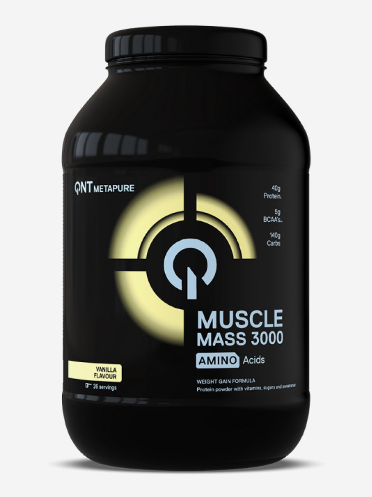 Гейнер для наращивания мышечной массы QNT "Muscle Mass 3000" Ваниль 1,3 кг