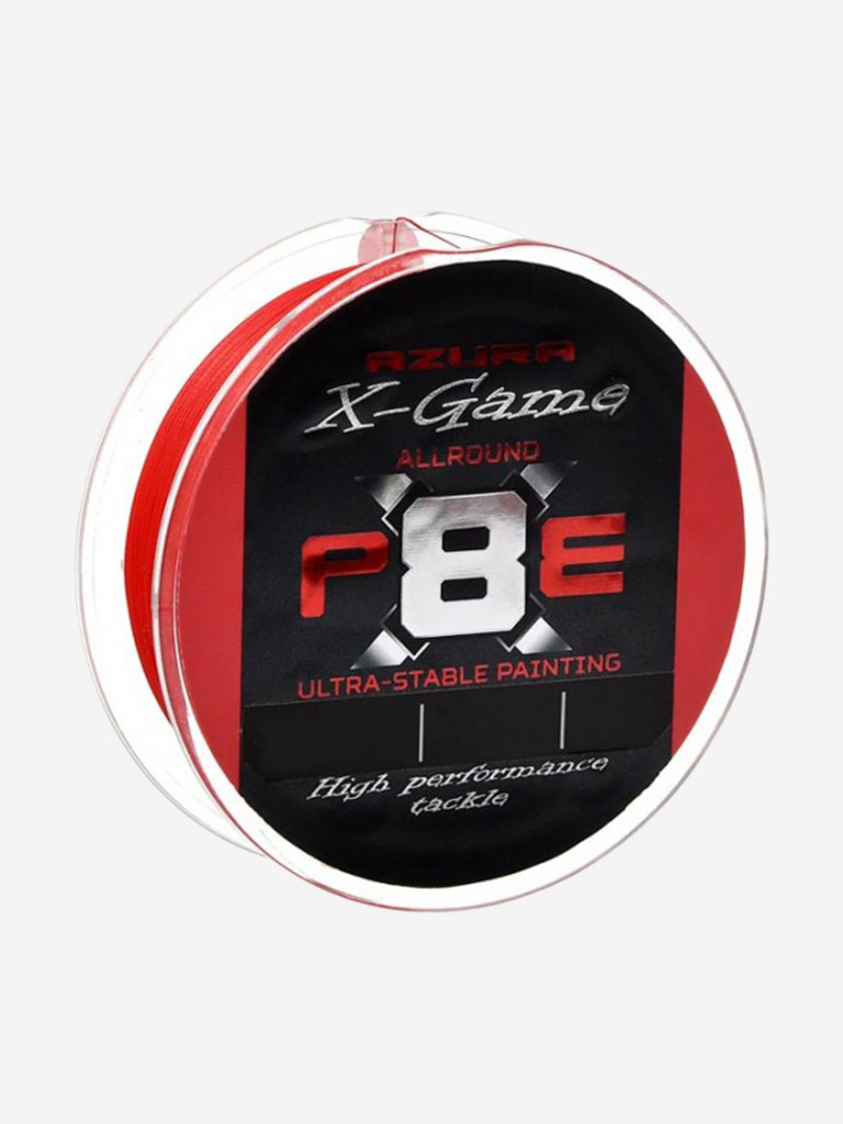 Шнур плетеный AZURA X Game PE Х8 150м Fiery Red #0.6 0.128мм 4.5кг 10.0lb