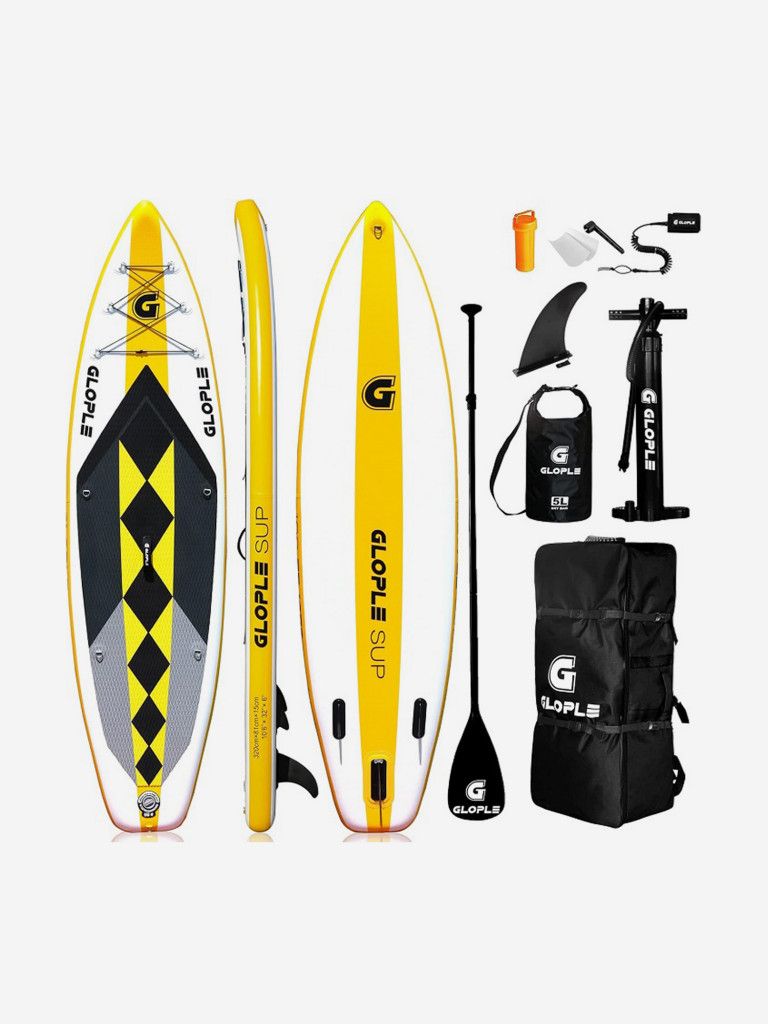 Надувная доска SUP-board Glople 10.6 желтый